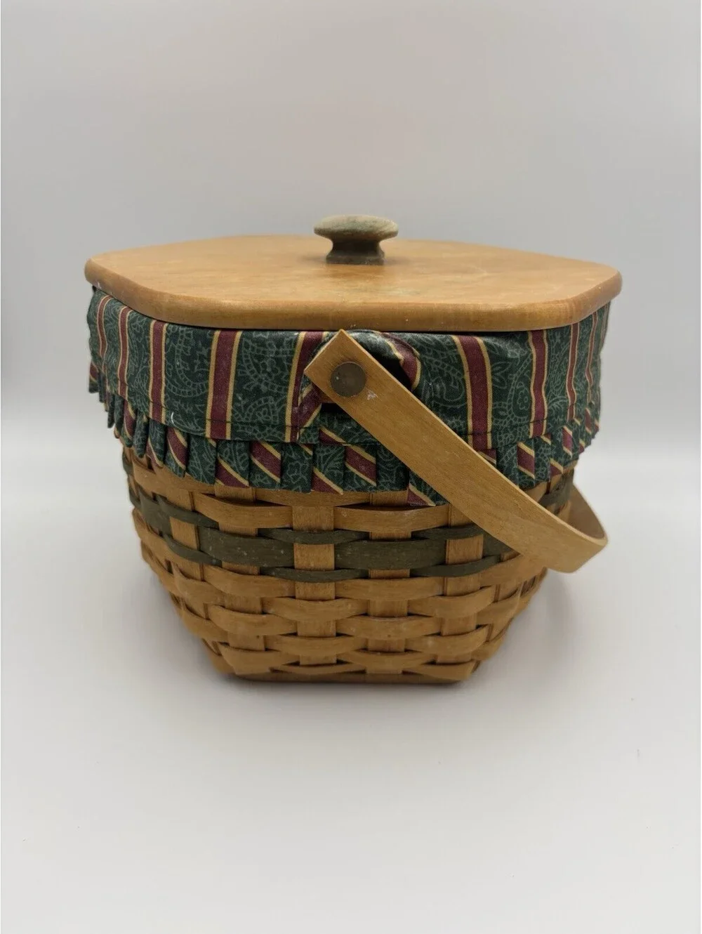 Longaberger 1997 Christmas Collection Snowflake Basket Lid/Liner/Protector